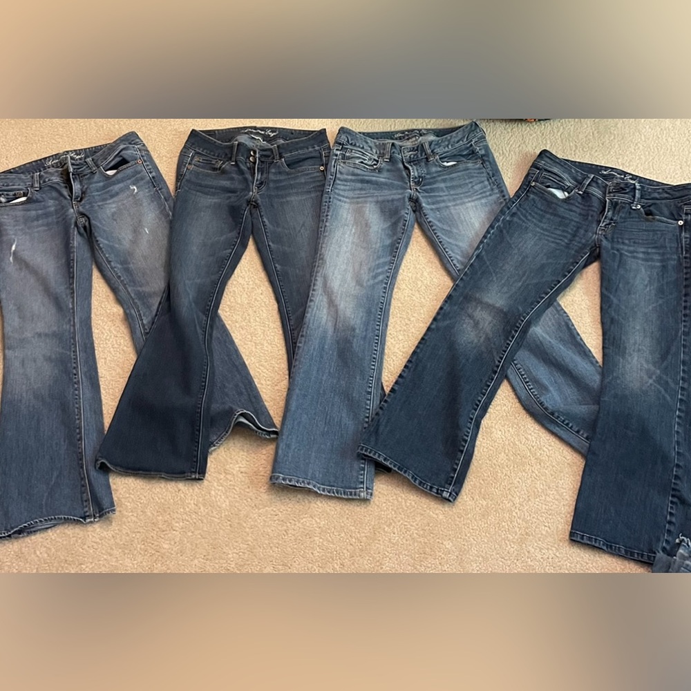 Vintage American Eagle Low-Rise Jeans 6 short